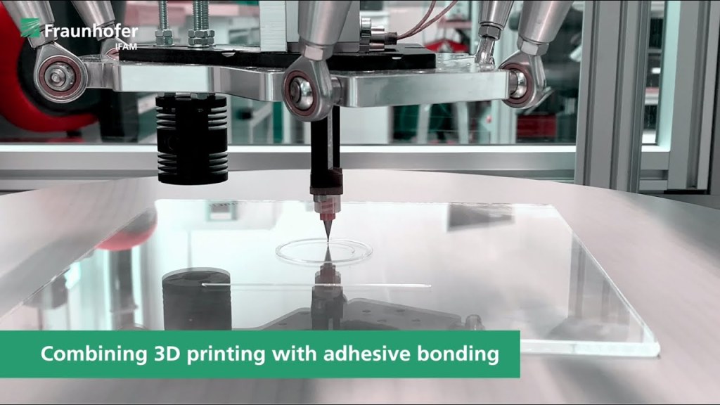 Picture of: D printing of components with adhesives in Liquid Additive Manufacturing  (LAM)
