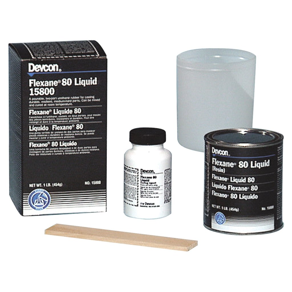 Picture of: Devcon – lbs Flexane  Liquid, Medium-Hard, Black Color