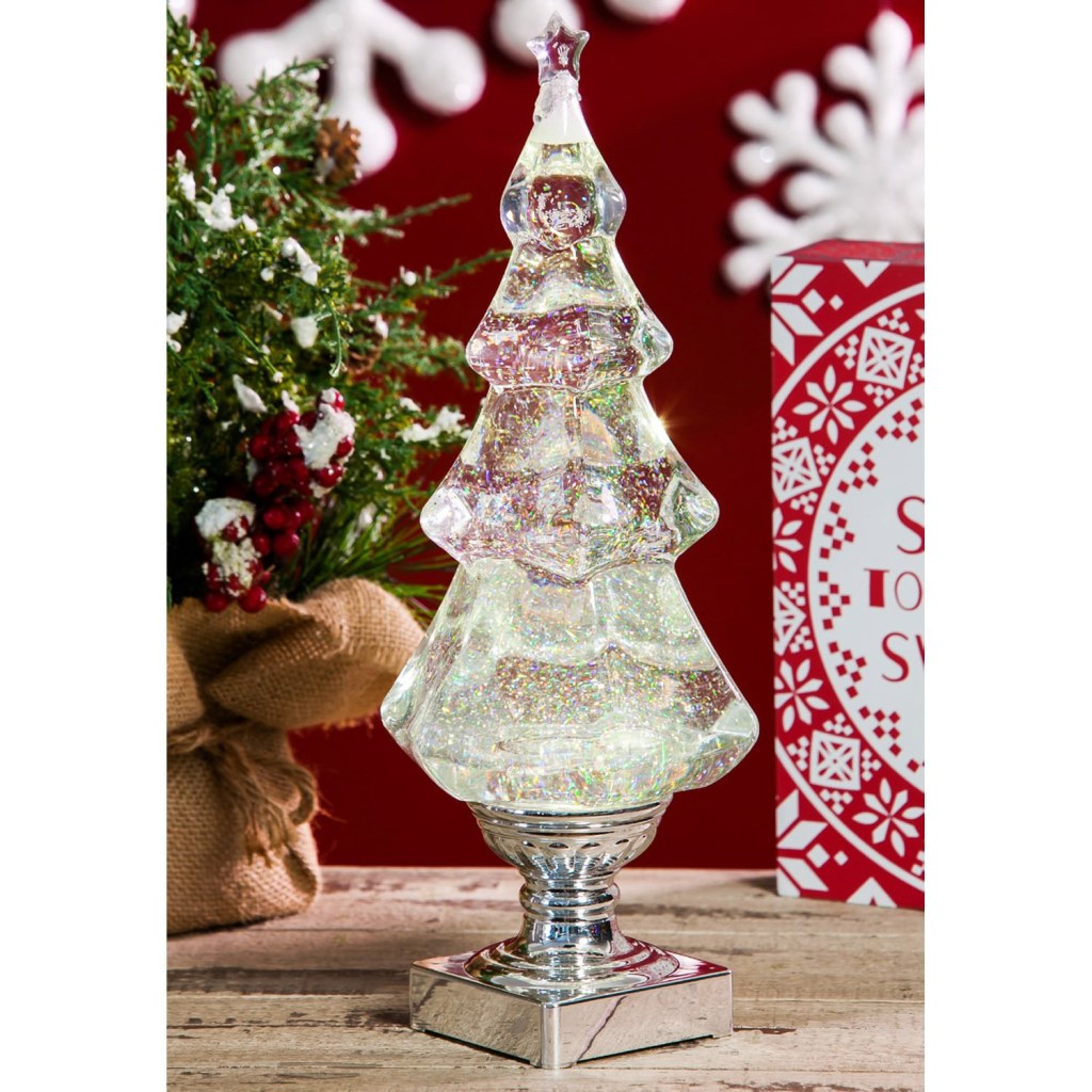 Picture of: LED LIQUID MOTION GLITTER CHRISTMAS TREE