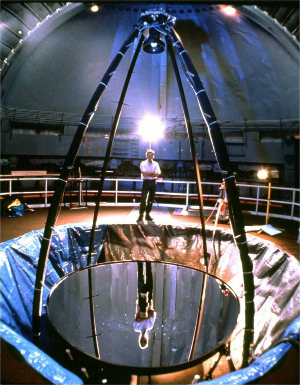 Picture of: Liquid-mirror telescope – Wikipedia
