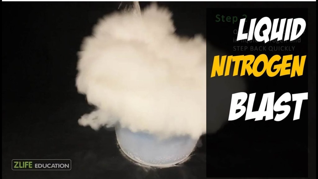 Picture of: Liquid Nitrogen Blast Experiment & Demonstration