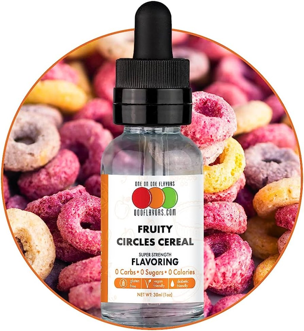 Picture of: OOOFlavors Fruity Circles Flavored Liquid Concentrate Unsweetened ( ml)